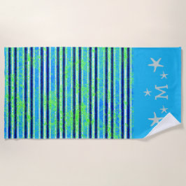 Batik Stripes en Starfish Beach Towel Strandlaken