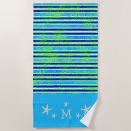 Batik Stripes en Starfish Beach Towel Strandlaken