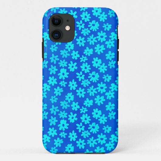 Batik Style - Shades of Blue iPhone Case (Achterkant)