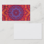 Batik Sunset Waterverf Mandala Visitekaartje (Voorkant / Achterkant)