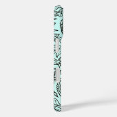 batik Textielbehangpatroon, blauw Case-Mate iPhone Case (Achterkant / Rechts)