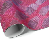 Batik Tropische Cirkels Wind Paarse Roze Snoep Cadeaupapier (Rol Hoek)