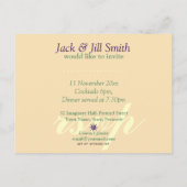 Batik Twist Groen Paars Cocktailparty Uitnodiging (Achterkant)