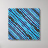 Batik Wavy Stripes Stretched Canvas Print (Voorkant)