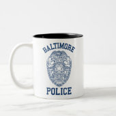 Batimore Police Maryland Tweekleurige Koffiemok (Links)