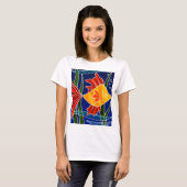 Batiqued Vis T-shirt (Voorkant volledig)