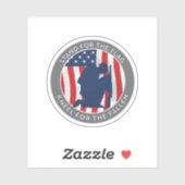 Batlefield-Cross-stand-for-the-Flag-Sticker Sticker (Vel)