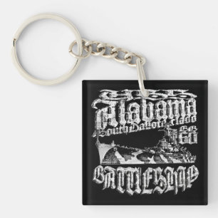Batleship Alabama Acrylische Sleutelhanger