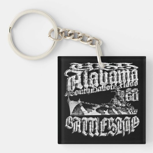 Batleship Alabama Acrylische Sleutelhanger (Voorkant)