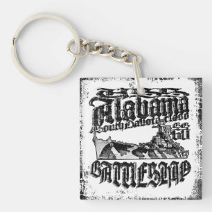 Batleship Alabama Acrylische Sleutelhanger