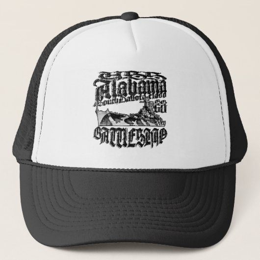 Batleship Alabama Trucker Hat Trucker Hat Pet (Voorkant)