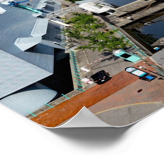 Batleship USS Wisconsin BB-64 Harbor Uitzicht, 19x Poster (Hoek)