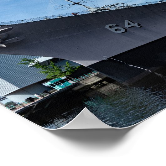Batleship USS Wisconsin BB-64 Poster (Hoek)