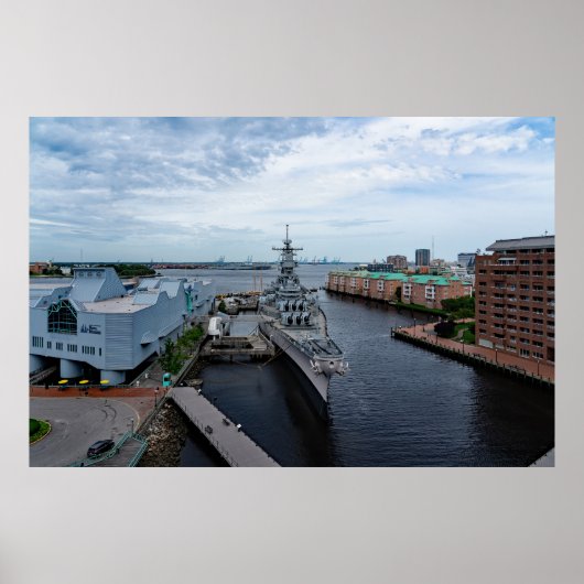 Batleship USS Wisconsin "Whisky" Poster (Voorkant)