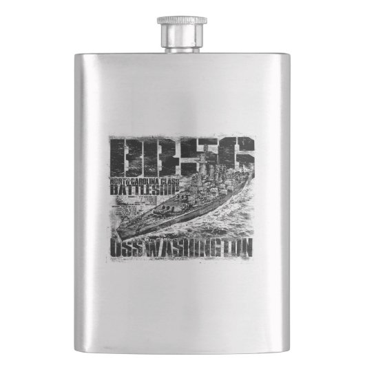 Batleship Washington Flask Flacon (Voorkant)