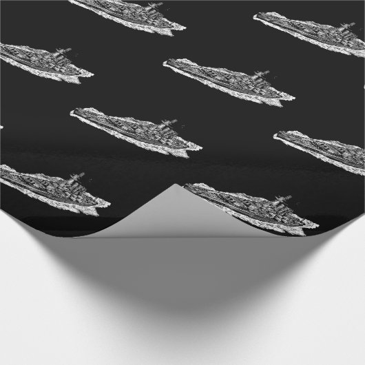 Batleship Washington-pakpapier Cadeaupapier (Hoek)