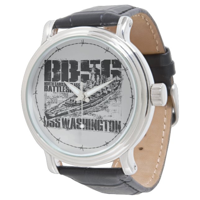 Batleship Washington polshorloges Horloge (Gekanteld)