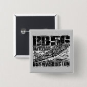 Batleship Washington Square Button (Voorkant /achterkant)