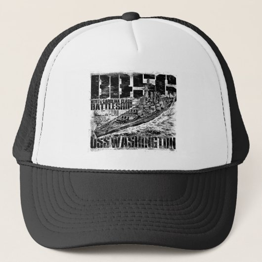 Batleship Washington Trucker Hat Pet (Voorkant)