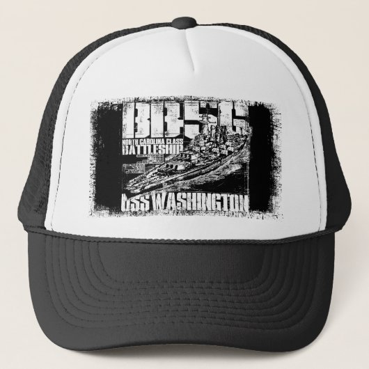 Batleship Washington Trucker Hat Pet (Voorkant)