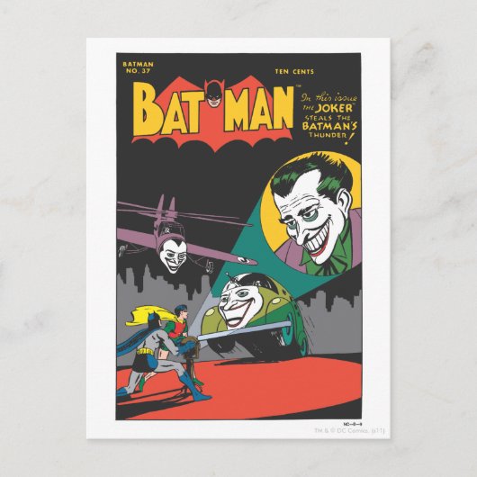 Batman #37 Comic Briefkaart (Voorkant)