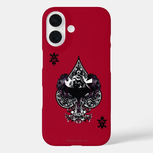 Batman Ace of Spaces Gothic Crest Case-Mate iPhone Case (Achterkant)