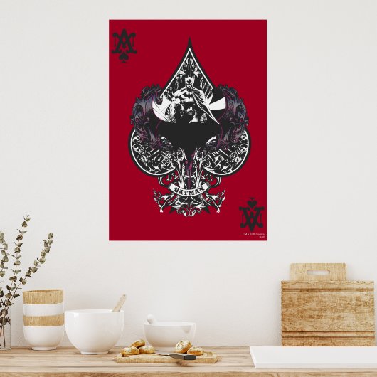 Batman Ace of Spaces Gothic Crest Poster (Keuken)
