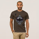 Batman Ace of Spaces Gothic Crest T-shirt (Voorkant volledig)
