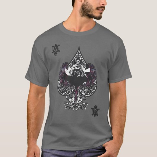 Batman Ace of Spaces Gothic Crest T-shirt (Voorkant)