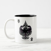 Batman Ace of Spaces Gothic Crest Tweekleurige Koffiemok (Links)