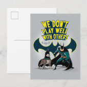 Batman & Ace - We spelen niet goed met anderen Briefkaart (Voorkant / Achterkant)
