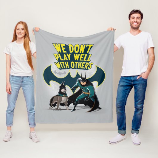 Batman & Ace - We spelen niet goed met anderen Fleece Deken (In situ)