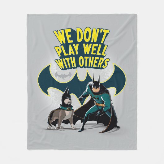 Batman & Ace - We spelen niet goed met anderen Fleece Deken (Voorkant)