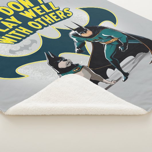 Batman & Ace - We spelen niet goed met anderen Sherpa Deken (3/4)