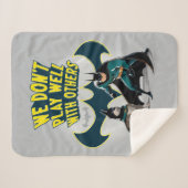 Batman & Ace - We spelen niet goed met anderen Sherpa Deken (Voorkant (horizontaal))