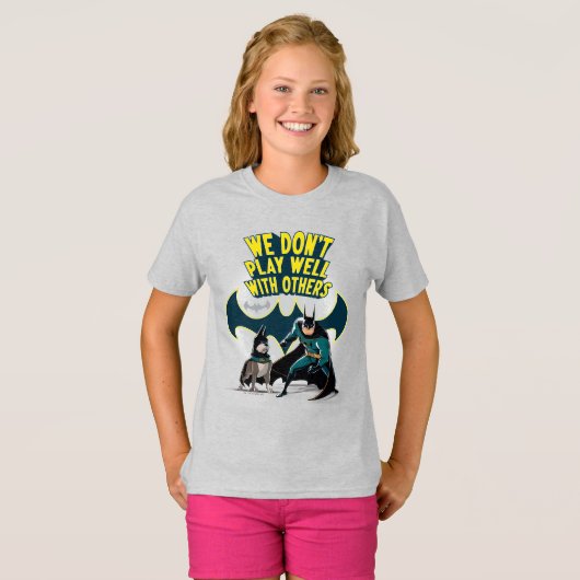 Batman & Ace - We spelen niet goed met anderen T-shirt (Voorkant volledig)
