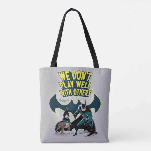 Batman & Ace - We spelen niet goed met anderen Tote Bag (Achterkant)