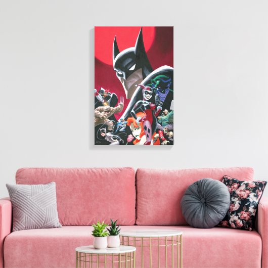 Batman Adventures Dangerous Dames & Demons Canvas Afdruk (Insitu (Woonkamer))