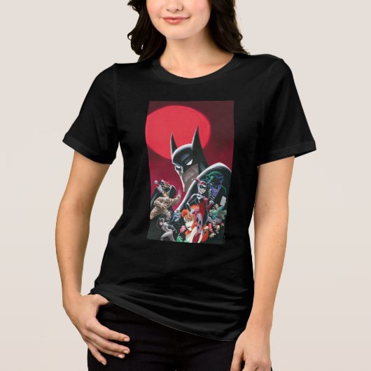 Batman Adventures Dangerous Dames & Demons Tri-Blend Shirt (Voorkant)