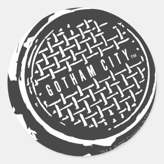 Batman Afbeelding 33 Ronde Sticker (Voorkant)