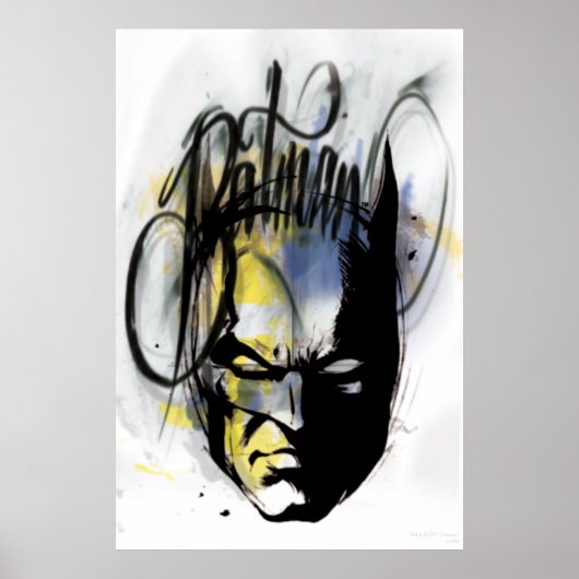 Batman Airborstel Portrait Poster (Voorkant)