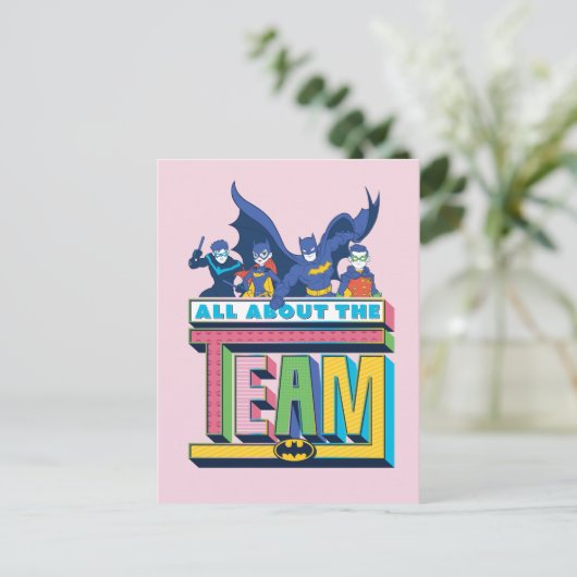 Batman | Alles over het team Briefkaart (Staand voorkant)