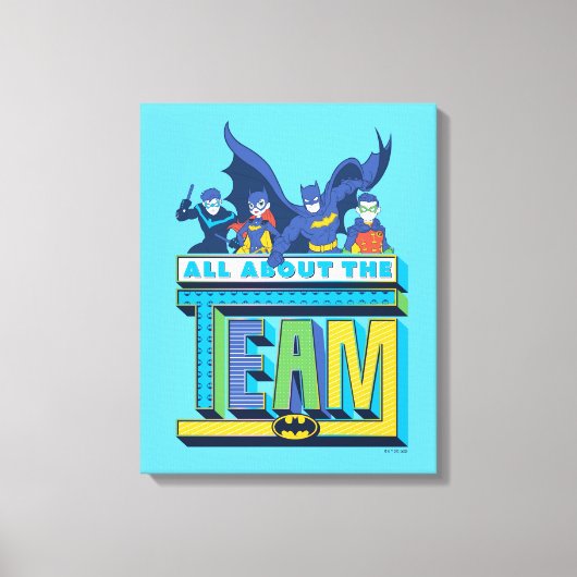 Batman | Alles over het team Canvas Afdruk (Voorkant)