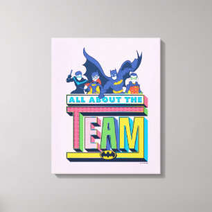 Batman Alles over het team Canvas Afdruk