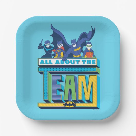 Batman | Alles over het team Papieren Bordje (Voorkant)