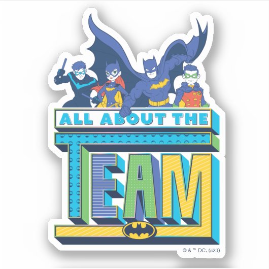 Batman | Alles over het team Sticker (Voorkant)