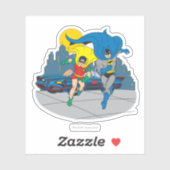 Batman And Robin Running Sticker (Vel)