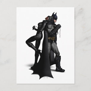 Batman Arkham City   Batman en Catwoman Briefkaart