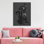 Batman Arkham City | Batman en Catwoman Canvas Afdruk (Insitu (Woonkamer))