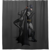 Batman Arkham City | Batman en Catwoman Douchegordijn (Voorkant)
